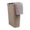 Mind Reader 40L Ventilated Slim Laundry Hamper with Cut Out Handles & Attached Hinged Lid, 2ct.